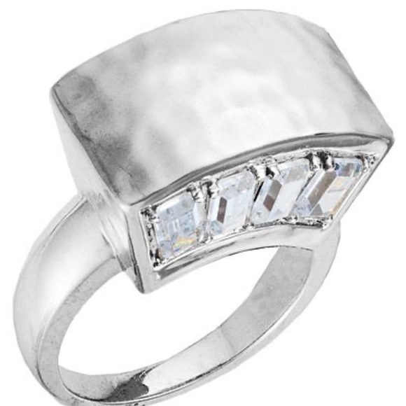 Silpada Stunning & EXTREMELY RARE Vintage Sterling Silver CZ Tiara Ring - Picture 4 of 7